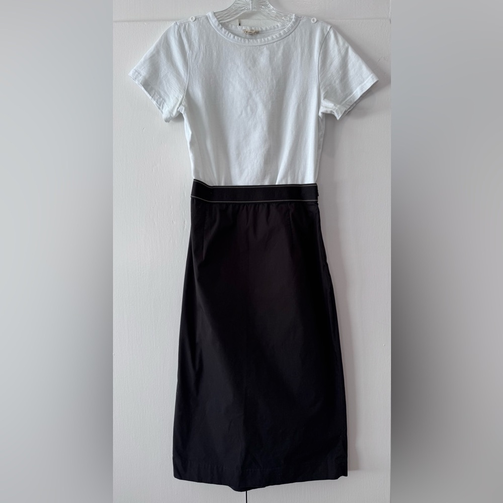 Vince Classic Black Pencil Skirt - lightweight cotton - elasticized band - 0